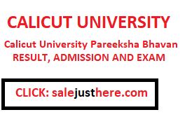 calicut university pareeksha bhavan result.